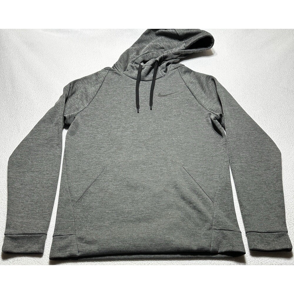 Nike Therma Training Hoodie Pullover Men's Small Gray Dri-Fit 932022-071 Running